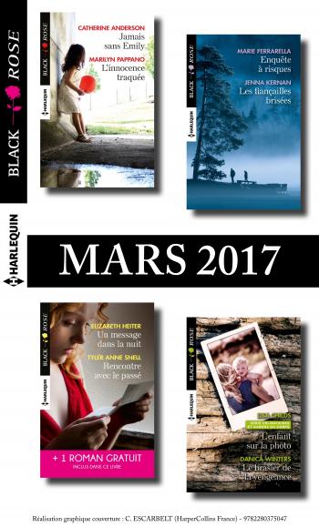 Pack mensuel Black Rose : 8 romans + 1 gratuit (mars 2017)