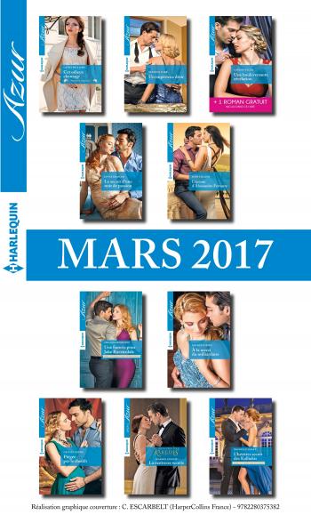 Pack mensuel Azur : 10 romans  + 1 gratuit (mars 2017)