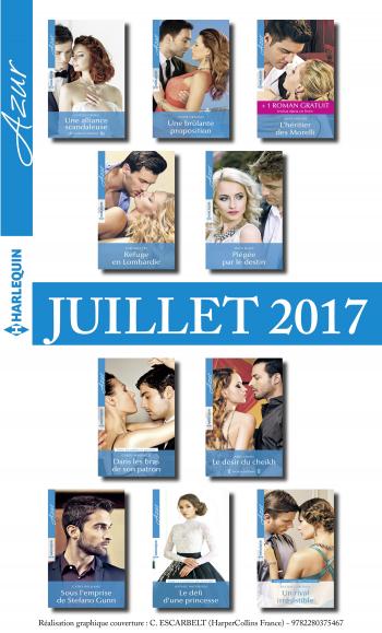 Pack mensuel Azur : 10 romans  + 1 gratuit (juillet 2017)