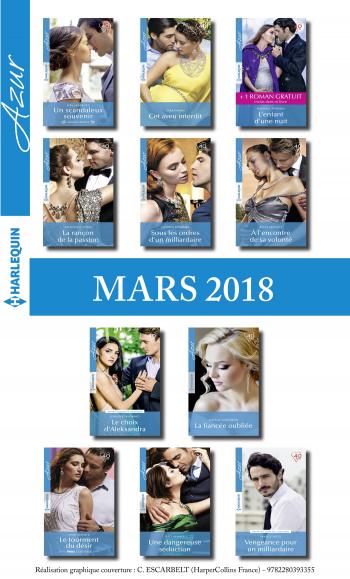 Pack mensuel Azur : 11 romans  + 1 gratuit (mars 2018)