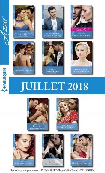 Pack mensuel Azur : 11 romans  + 1 gratuit (juillet 2018)