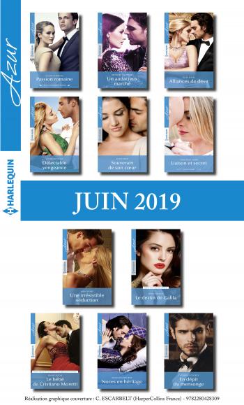 Pack mensuel Azur : 11 romans  + 1 gratuit (juin 2019)