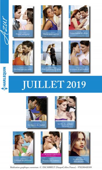 Pack mensuel Azur : 11 romans  + 1 gratuit (juillet 2019)