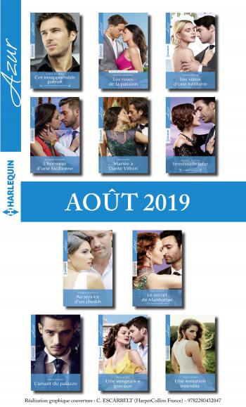 Pack mensuel Azur : 11 romans  + 1 gratuit (août 2019)
