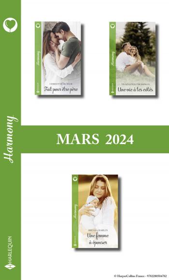 Pack mensuel Harmony - 3 romans (Mars 2024)