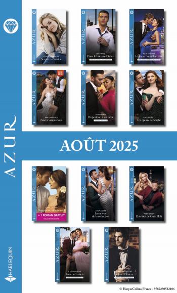 Pack mensuel Azur - 11 romans + 1 titre gratuit (Août 2025)