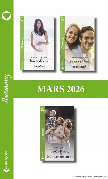 Pack mensuel Harmony - 3 romans (Mars 2026)