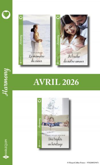 Pack mensuel Harmony - 3 romans (Avril 2026)