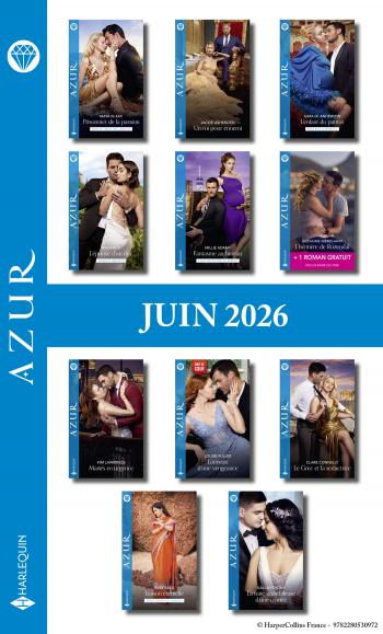 Pack mensuel Azur - 11 romans + 1 titre gratuit (Juin 2026)
