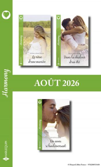 Pack mensuel Harmony - 3 romans (Août 2026)